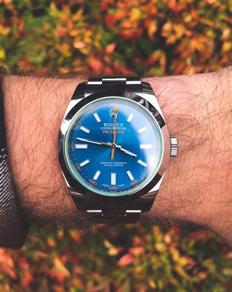 rolex milgauss blue z wrist roll|Rolex Milgauss z review.